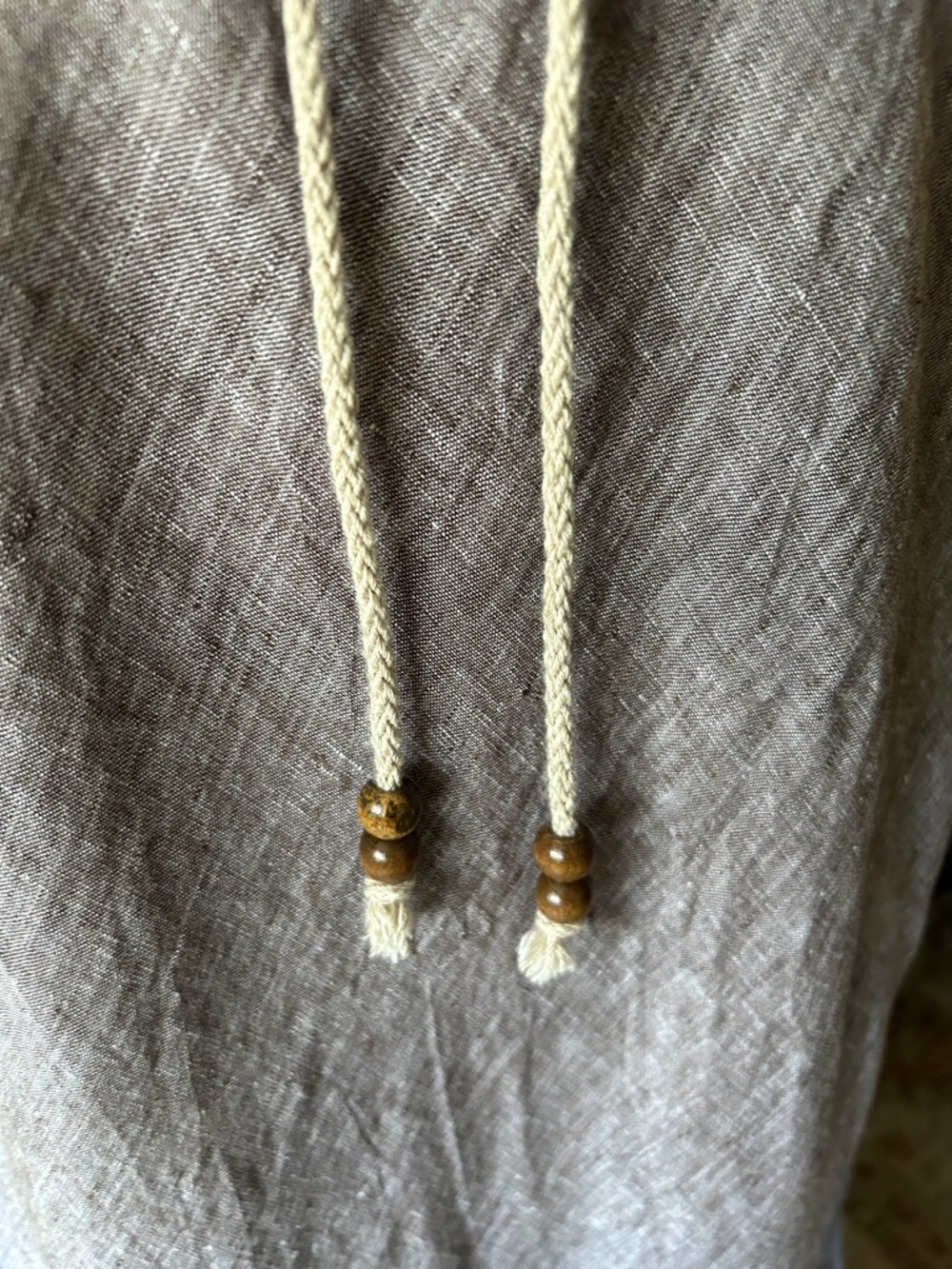 Vtg Y2K Eddie Bauer 100% linen pull on cottage Prairie western maxi skirt M tall - Picture 6 of 14